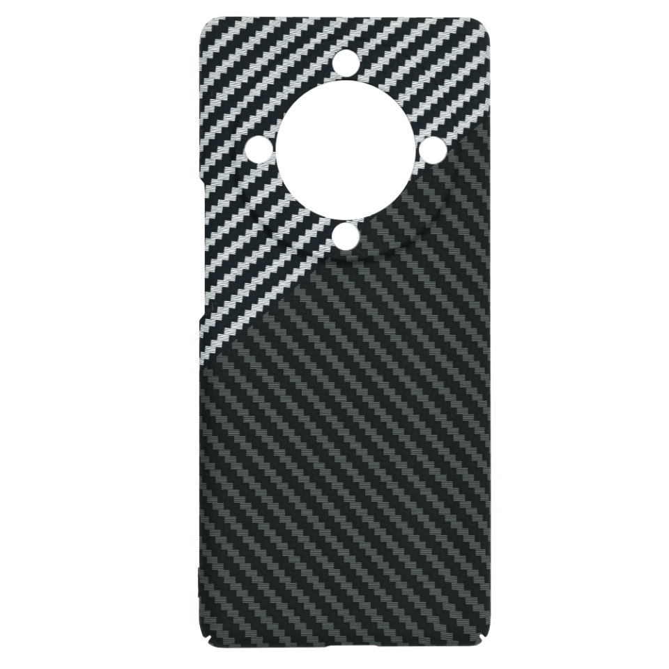 Husa pentru Honor Magic5 Lite, Finisaj Premium cu Textura de Carbon, Design Elegant, SKDR CarbonFlex - Gri - 3 | YEO