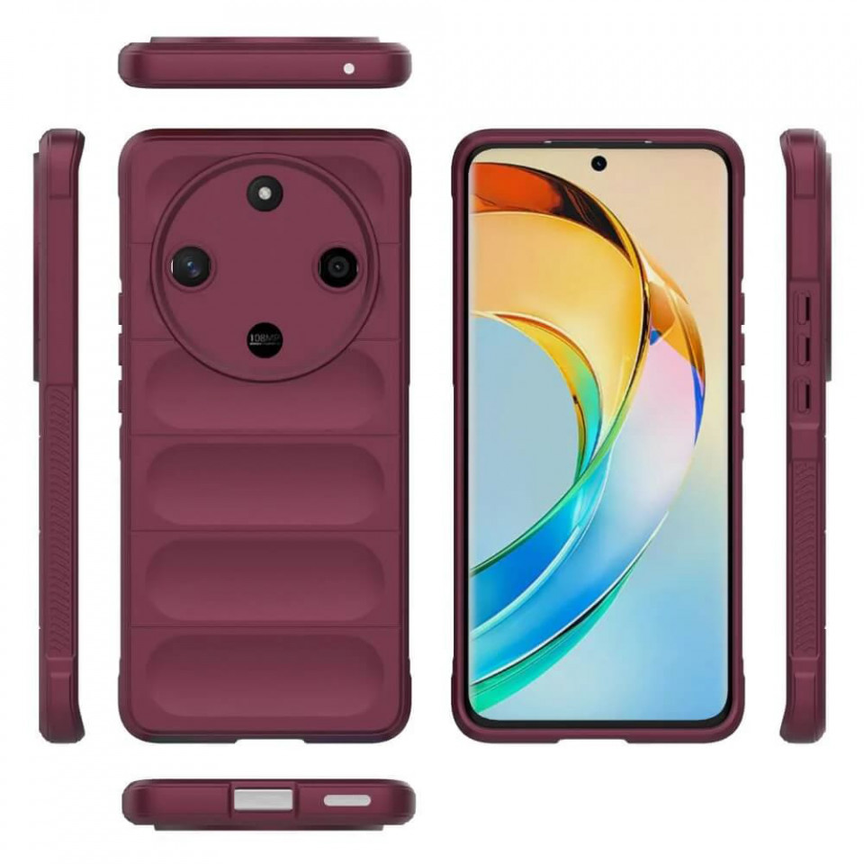 Husa pentru Honor Magic6 Lite eleganta, din silicon mat, SKDR Vogue - Bleu - 2 | YEO
