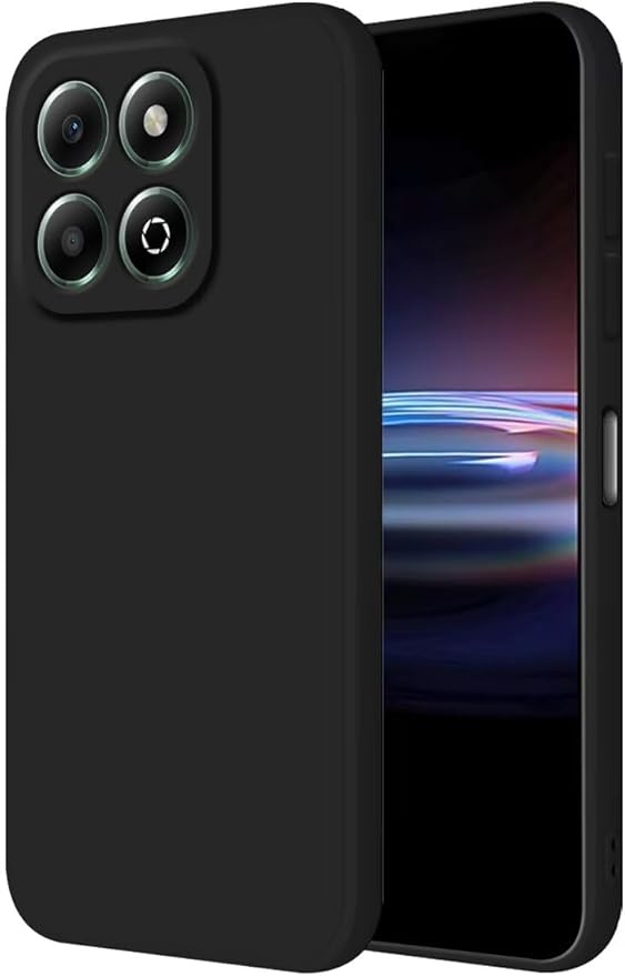 Husa pentru Honor X6b din Silicon Catifelat, Protectie Premium, Skyddar SoftElegance - Negru