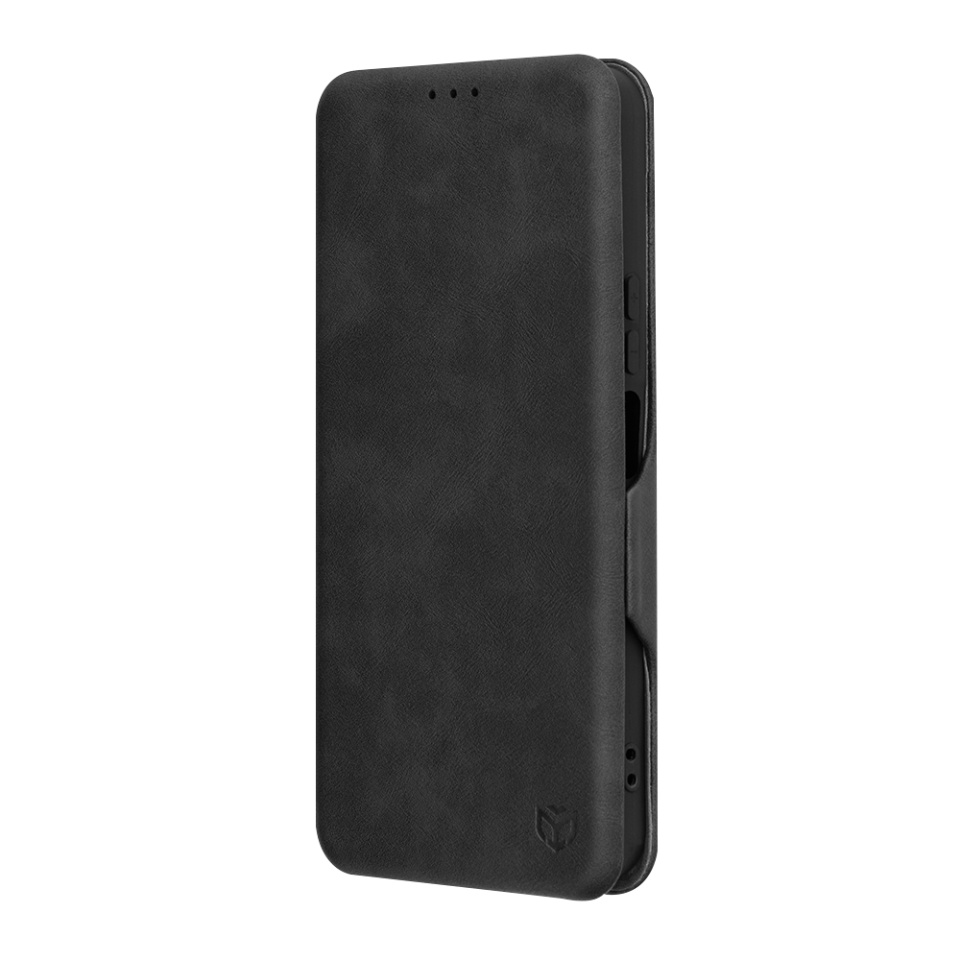 Husa pentru Honor X6b, SKYDDAR INNOVATION, Safe Wallet tip carte din Piele Ecologica, Suport Carduri, Inchidere Magnetica, Negru, set cu sticker - 3 | YEO
