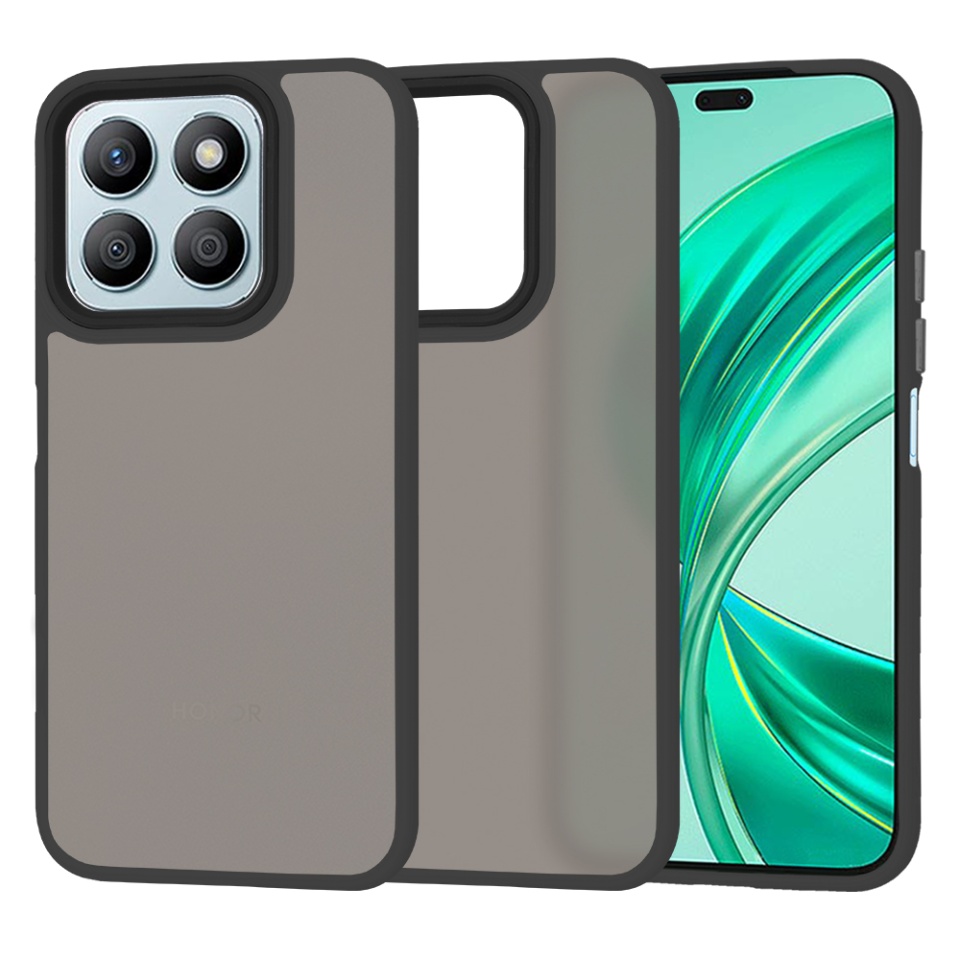 Husa pentru Honor X8b, ce Absoarbe Cele mai Aspre Socuri, Skyddar Frosted - Negru