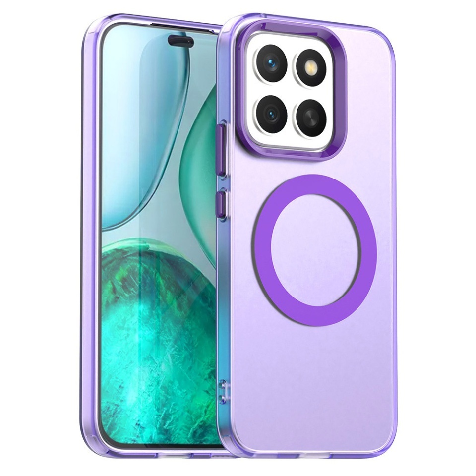 Husa pentru Honor X8c, SKYDDAR INOVATION, CandyCase, Magsafe, set cu sticker, Mov
