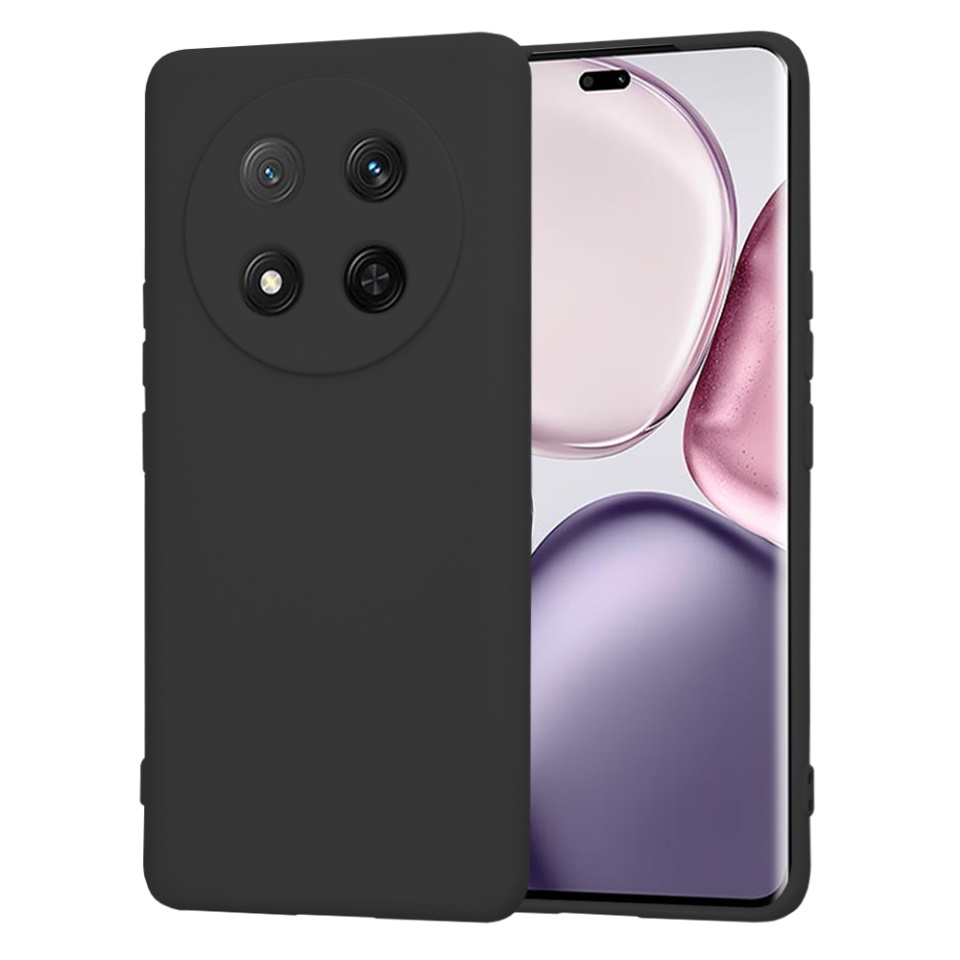 Husa pentru Honor X9c / Magic7 Lite din Silicon Catifelat, Protectie Premium, Skyddar SoftElegance - Negru