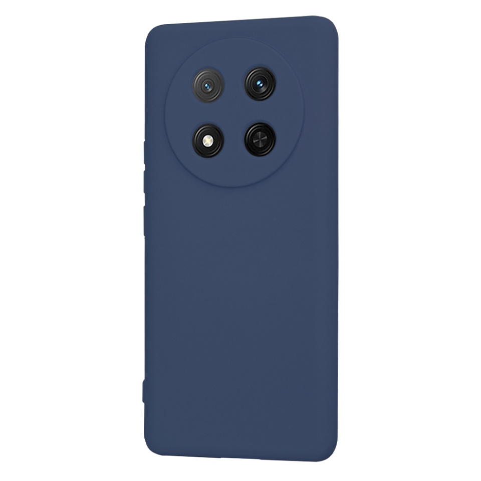 Husa pentru Honor X9c / Magic7 Lite din Silicon Catifelat, Protectie Premium, Skyddar SoftElegance - Bleumarin - 2 | YEO