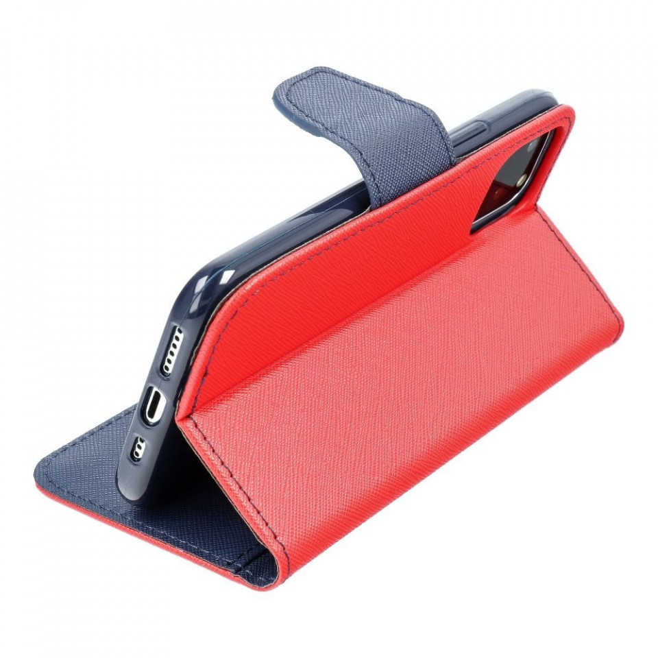 Husa pentru Huawei P30 Lite tip carte, Skyddar Fancy - Rosu/Albastru - 2 | YEO