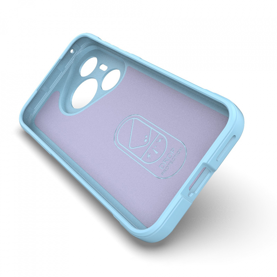 Husa pentru Huawei Pura 70 eleganta, din silicon mat, SKDR Vogue - Bleu - 2 | YEO