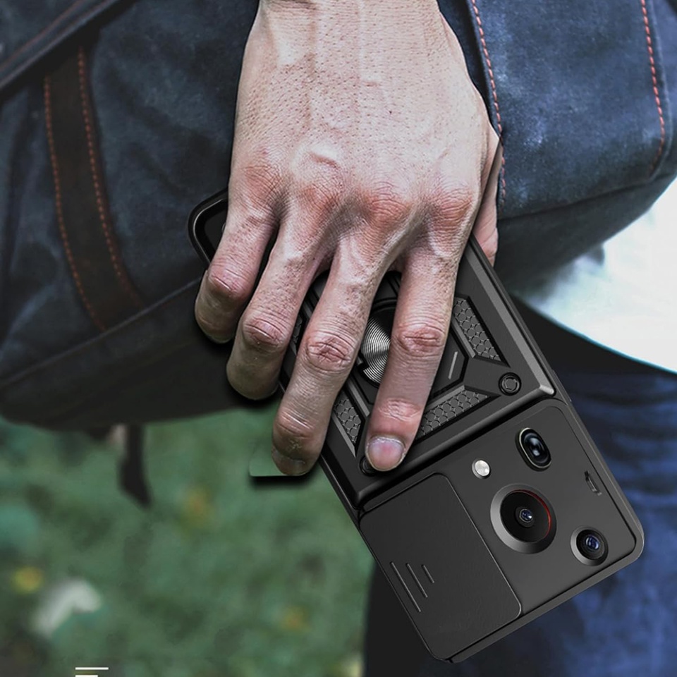 Husa pentru Huawei Pura 70 Ultra, SKYDDAR INNOVATION, CamShield, Inel magnetic, set cu sticker, Roz - 6