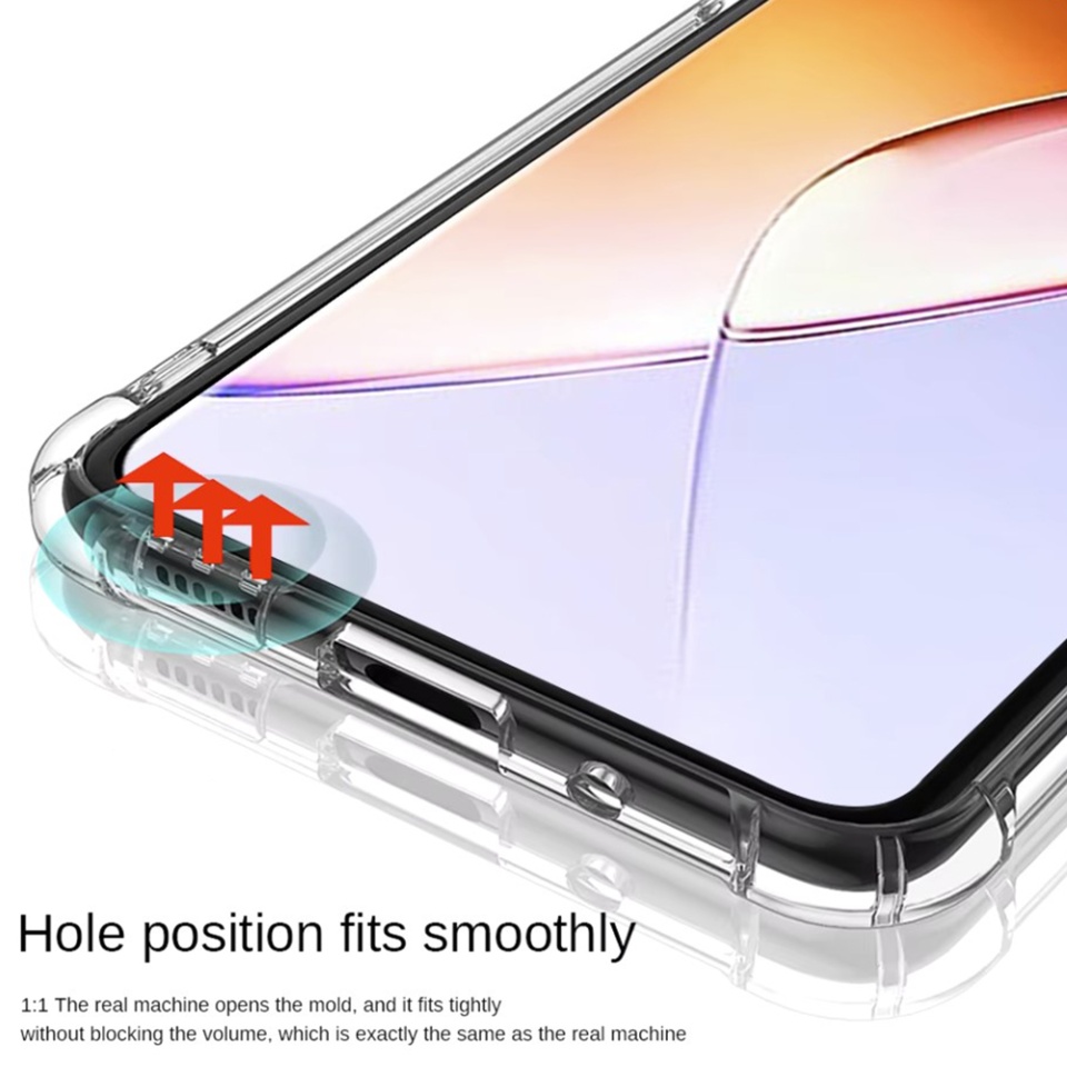 Husa pentru Infinix Note 40 Pro 4G , SKYDDAR INNOVATION, Shockproof Clear din Silicon Slim, Transparenta, set cu sticker - 3 | YEO