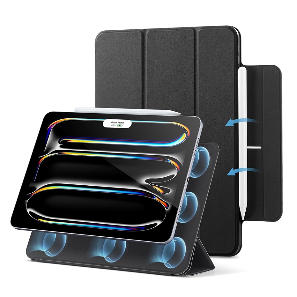 Husa pentru iPad Pro 11 (2024), tip Carte, Rebound Magnetic ESR - Negru