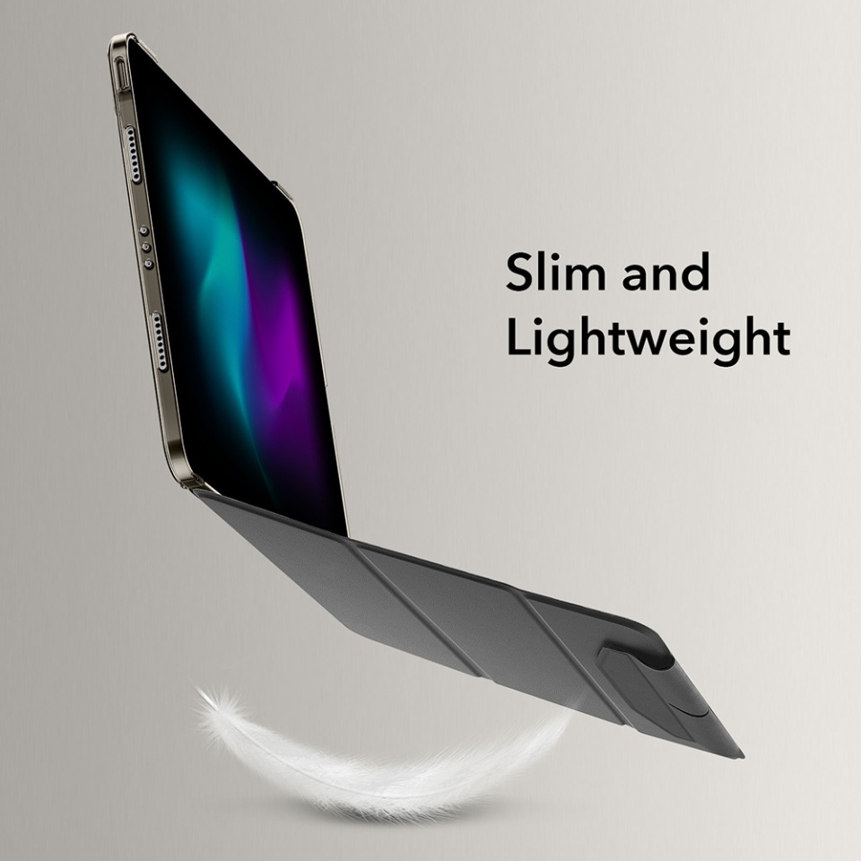 Husa pentru iPad Pro 13 (2024), tip Carte, Ascend Trifold ESR - Negru - 3 | YEO