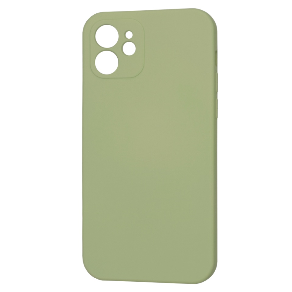 Husa pentru iPhone 12 din Silicon Catifelat, Protectie Premium, Skyddar SoftElegance MagSafe - Verde - 1 | YEO