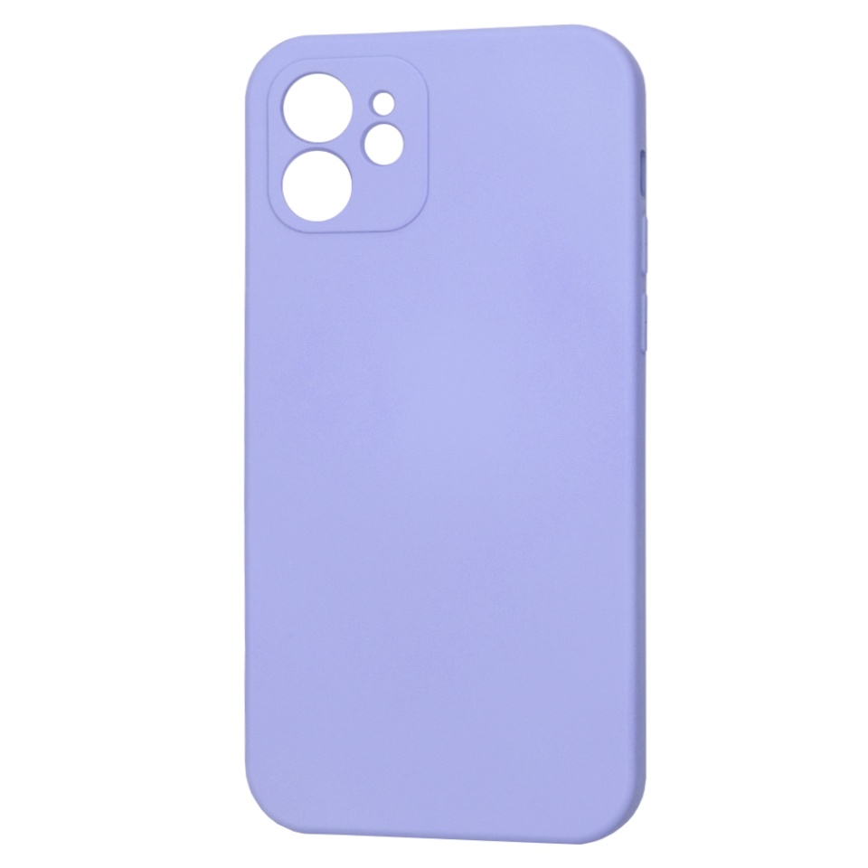 Husa pentru iPhone 12 din Silicon Catifelat, Protectie Premium, Skyddar SoftElegance MagSafe - Violet - 1 | YEO
