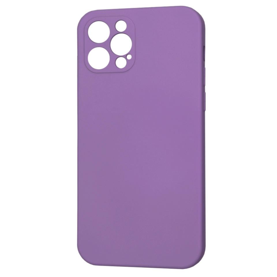 Husa pentru iPhone 12 Pro din Silicon Catifelat, Protectie Premium, Skyddar SoftElegance MagSafe - Mov - 1 | YEO