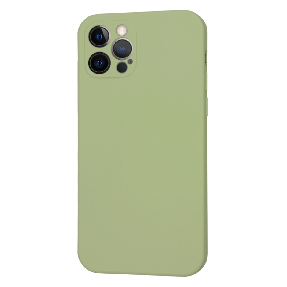 Husa pentru iPhone 12 Pro din Silicon Catifelat, Protectie Premium, Skyddar SoftElegance MagSafe - Verde - 2 | YEO