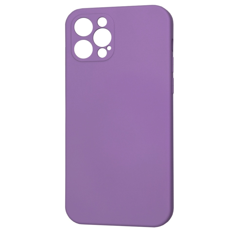 Husa pentru iPhone 12 Pro, SKYDDAR INNOVATION, din Silicon Catifelat, SoftFlex Magsafe, set cu sticker, Mov - 2 | YEO