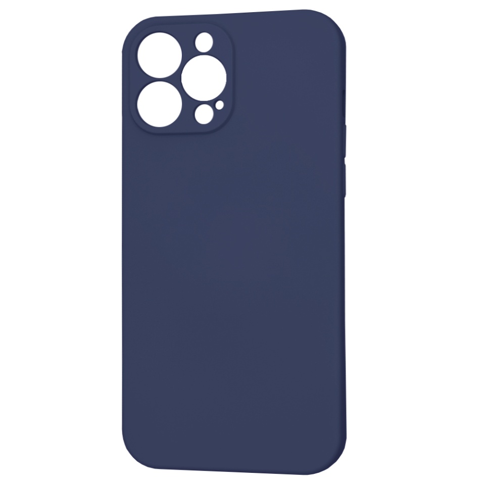 Husa pentru iPhone 13 Pro Max din Silicon Catifelat, Protectie Premium, Skyddar SoftElegance MagSafe - Bleumarin - 1 | YEO