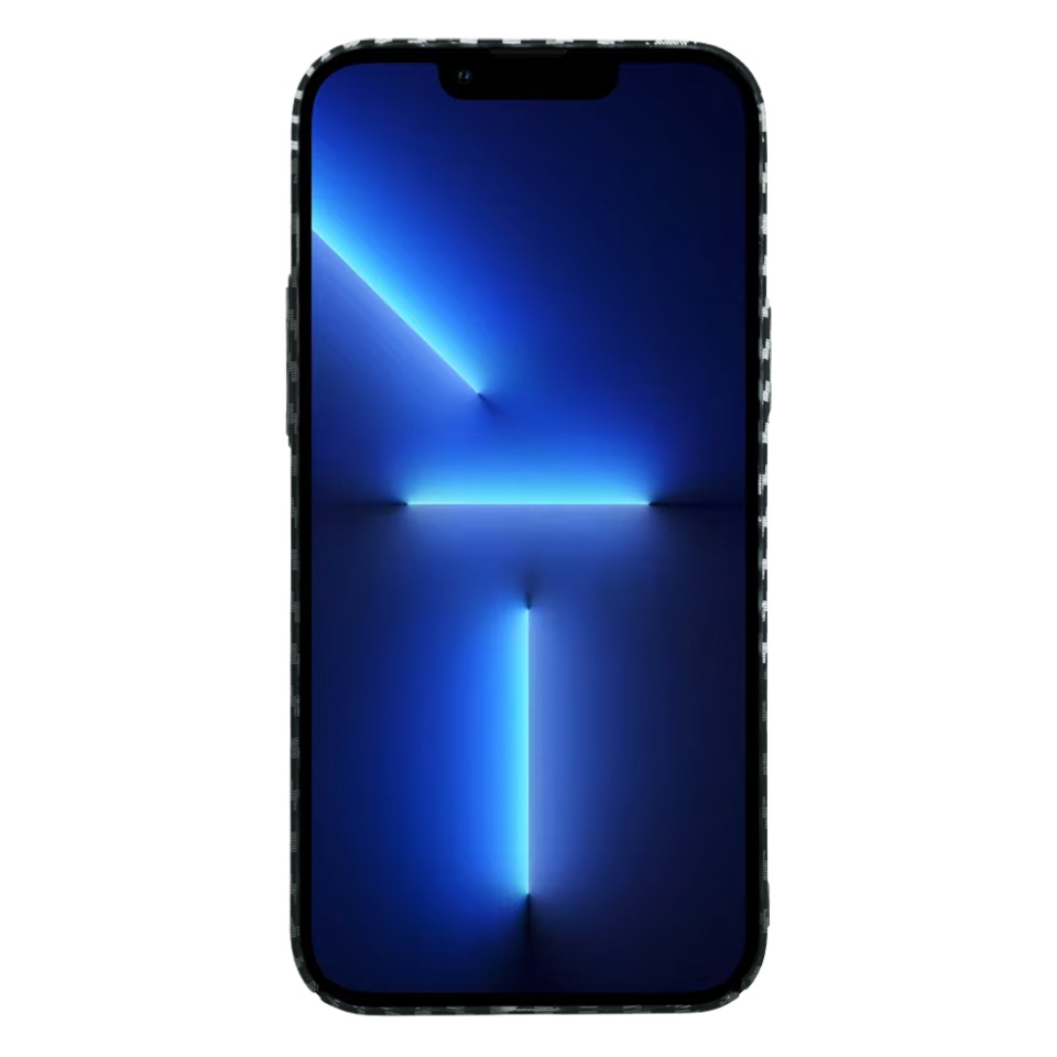 Husa pentru iPhone 13 Pro Max, Finisaj Premium cu Textura de Carbon, Design Elegant, SKDR CarbonFlex - Gri - 2 | YEO