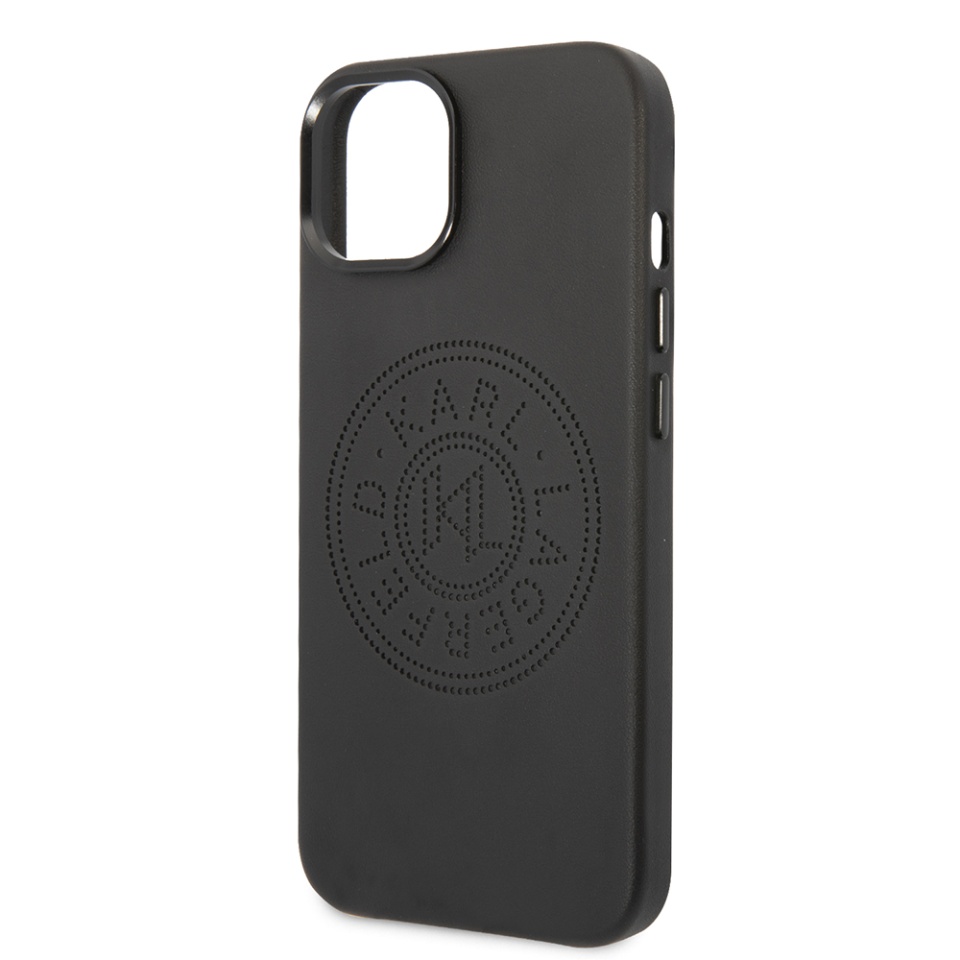 Husa pentru iPhone 14 Plus, Hardcase Leather, Karl Lagerfeld, Negru - 1 | YEO