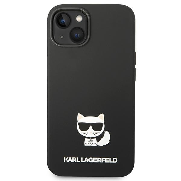 Husa pentru iPhone 14 Plus, Silicone, Karl Lagerfeld, Negru - 2 | YEO