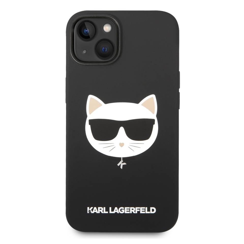 Husa pentru iPhone 14 Plus, Silicone MagSafe, Karl Lagerfeld - Negru - 1 | YEO