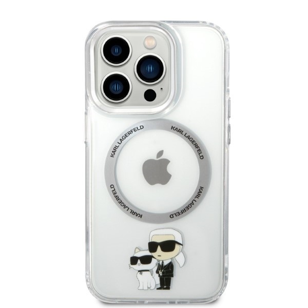 Husa pentru iPhone 14 Pro, Karl Lagerfeld, Hardcase MagSafe, Transparenta - 2 | YEO