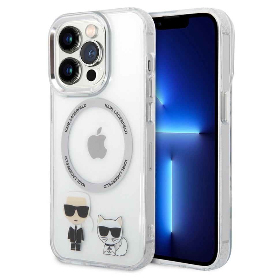 Husa pentru iPhone 14 Pro Max, Karl Lagerfeld, Hardcase MagSafe, Transparenta