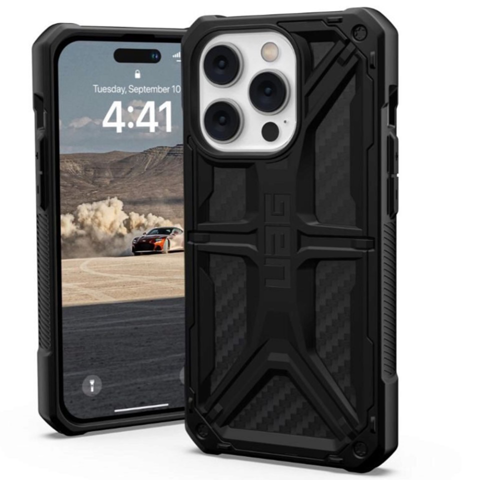 Husa pentru iPhone 14 Pro, Monarch, UAG - Carbon Fiber