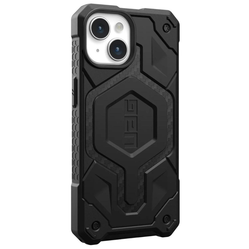 Husa pentru iPhone 15, Monarch Pro MagSafe, UAG - Carbon Fiber - 3 | YEO