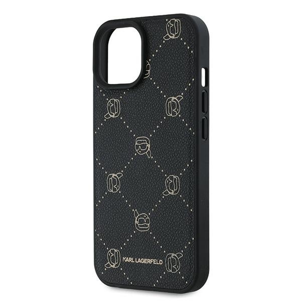 Husa pentru iPhone 15 Plus Leather MagSafe, Karl Lagerfeld - Negru - 3 | YEO
