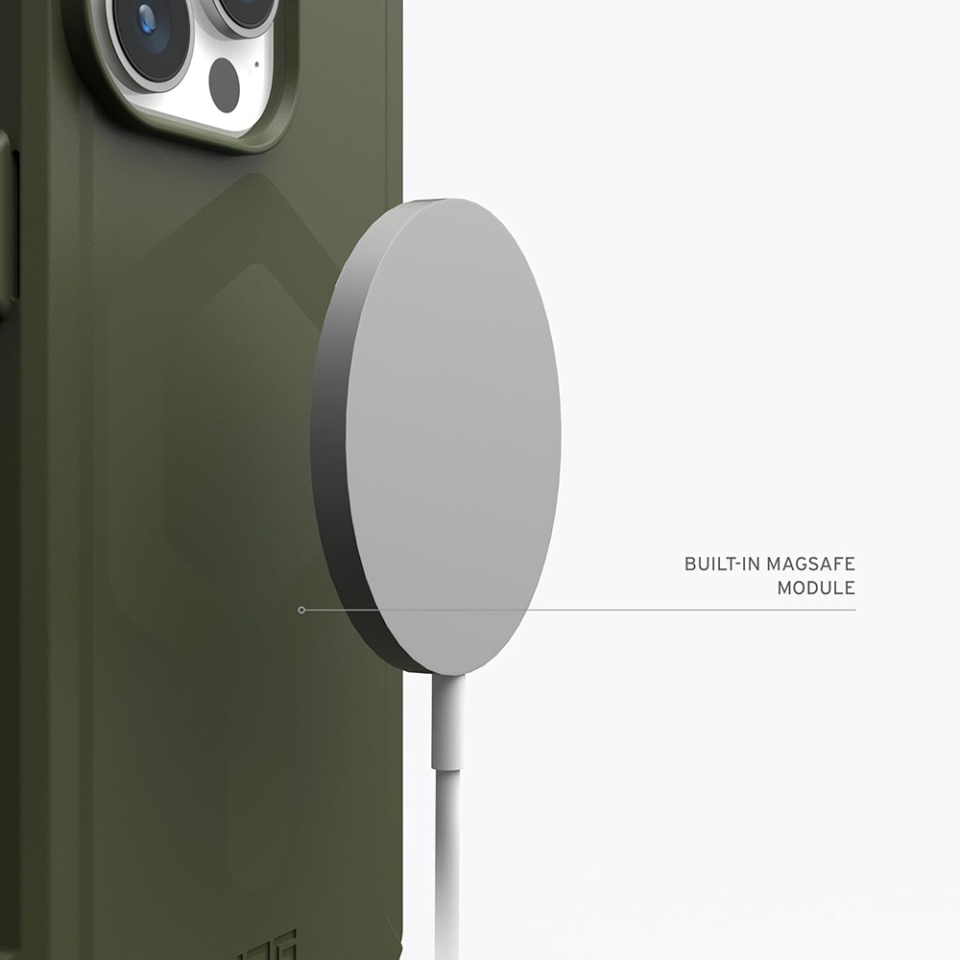 Husa pentru iPhone 15 Pro, Essential Armor MagSafe, UAG - Verde - 1 | YEO