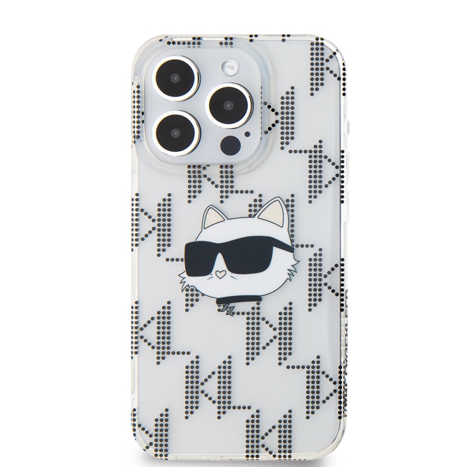 Husa pentru iPhone 15 Pro IML Luxury, Karl Lagerfeld - Transparenta - 2 | YEO