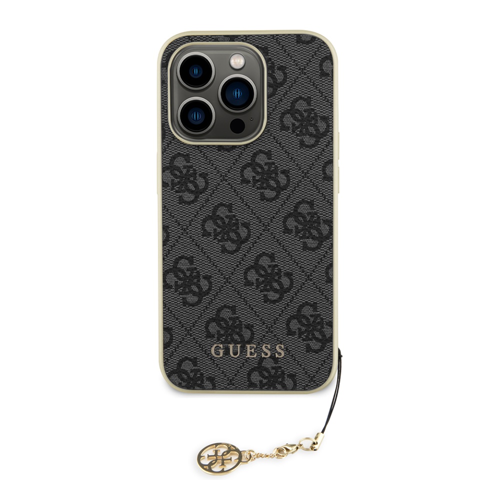 Husa pentru iPhone 15 Pro Max Hardcase 4G Charm, Guess - Gri - 1 | YEO
