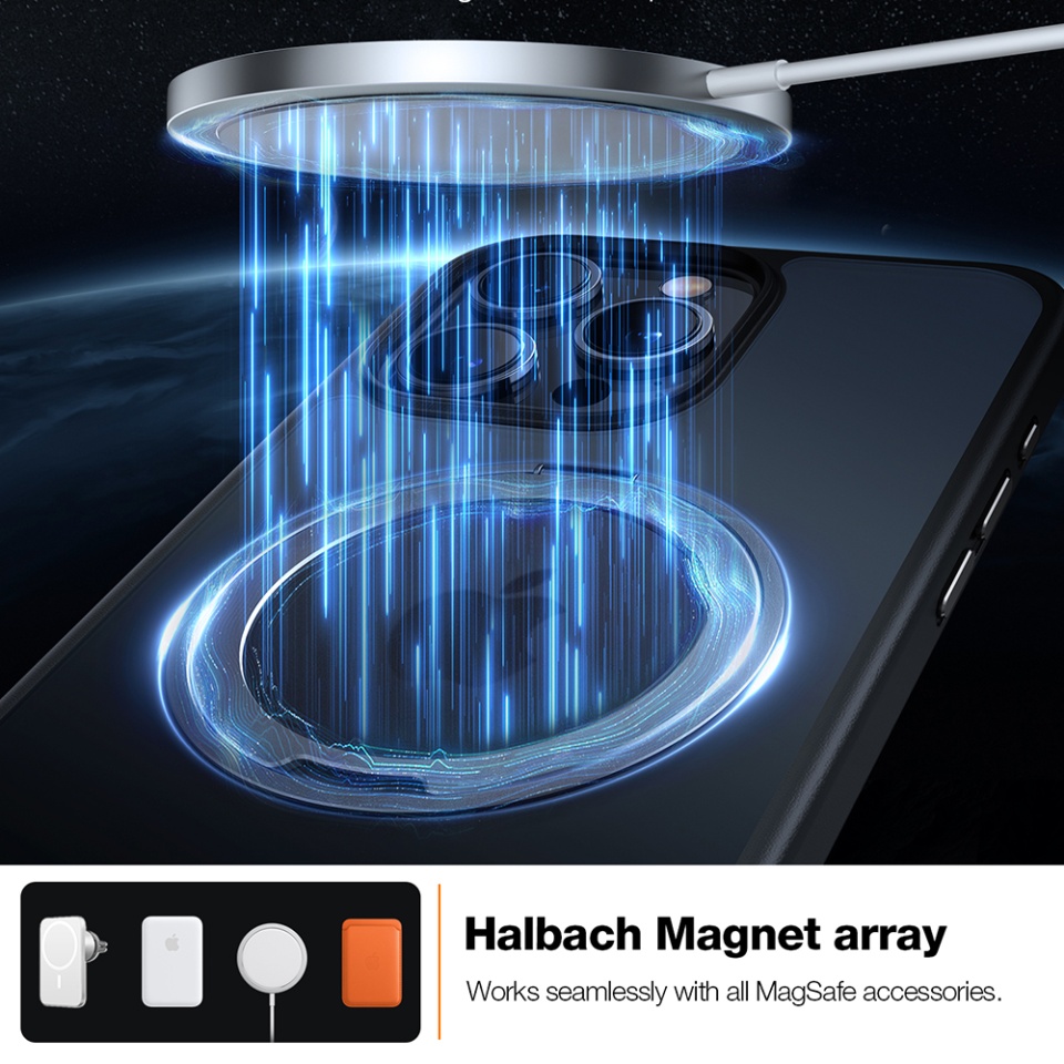 Husa pentru iPhone 15 Pro Max, Torras Ostand Pro MagSafe, Negru - 1 | YEO