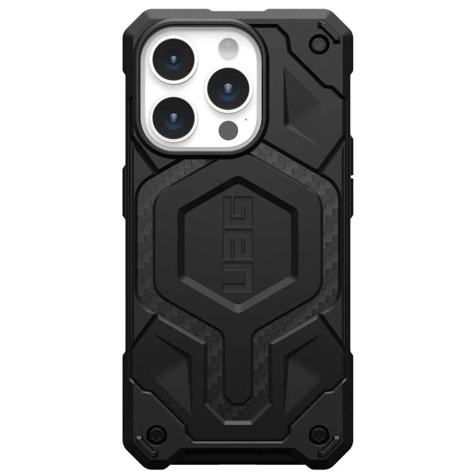 Husa pentru iPhone 15 Pro, Monarch Pro MagSafe, UAG - Carbon Fiber - 1 | YEO