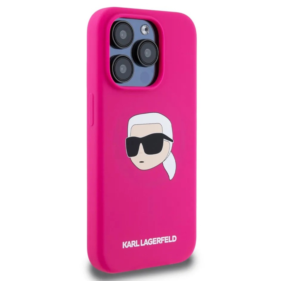 Husa pentru iPhone 15, Silicone MagSafe, Karl Lagerfeld - Maro - 1 | YEO