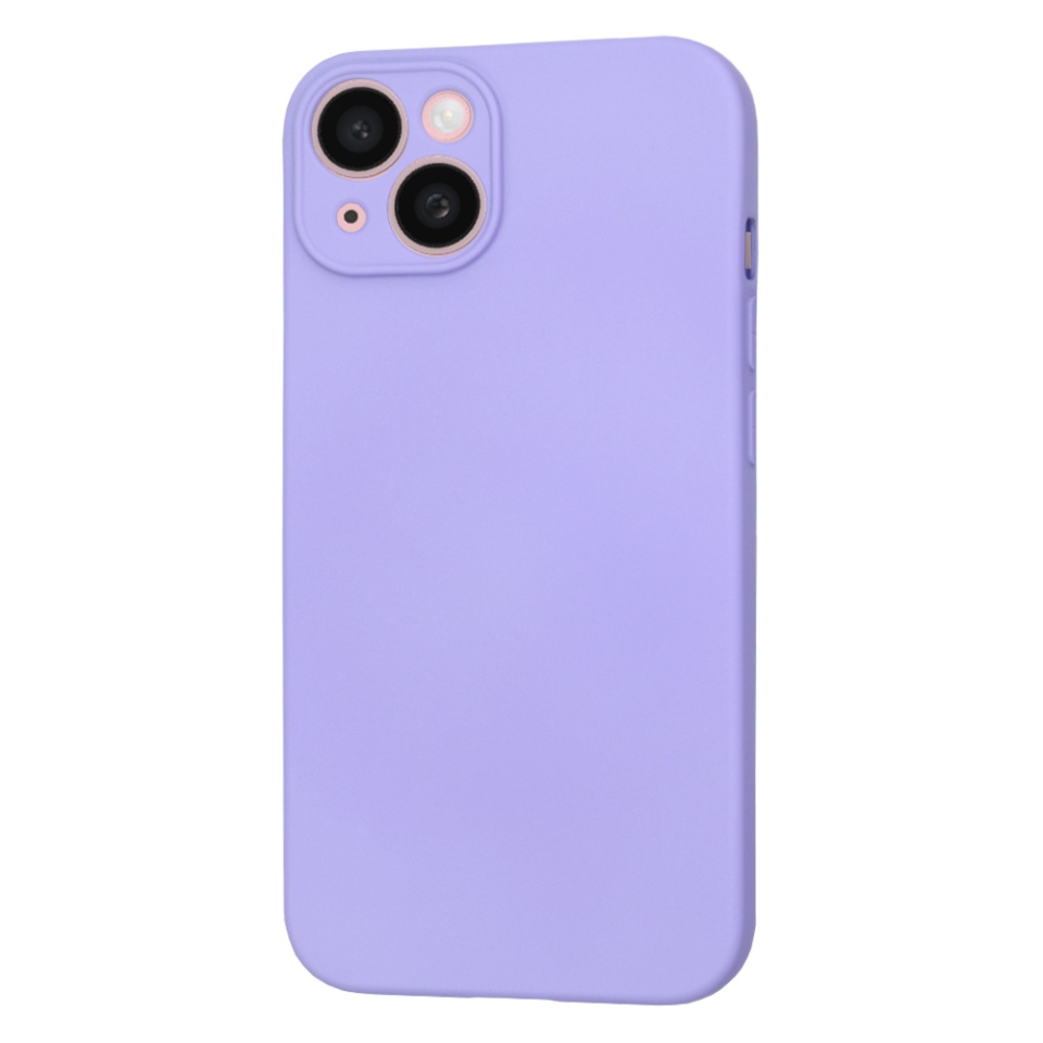 Husa pentru iPhone 15, SKYDDAR INNOVATION, din Silicon Catifelat, SoftElegance , Violet, set cu sticker - 2 | YEO