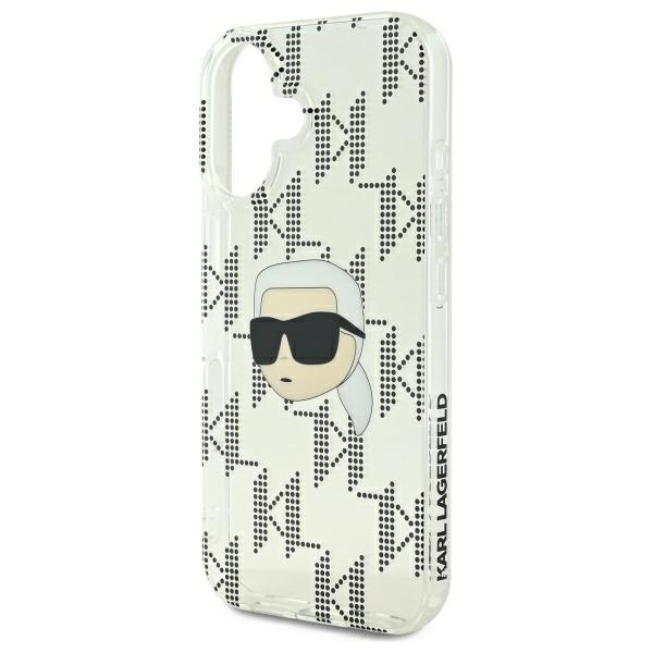 Husa pentru iPhone 16 IML Luxury, Karl Lagerfeld - Transparenta - 1 | YEO