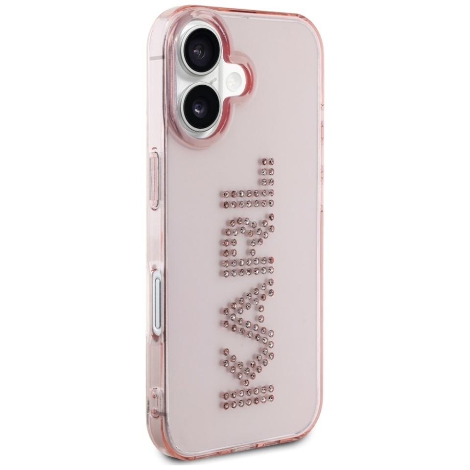 Husa pentru iPhone 16 IML Rhinestones, Karl Lagerfeld - Bleu - 1 | YEO