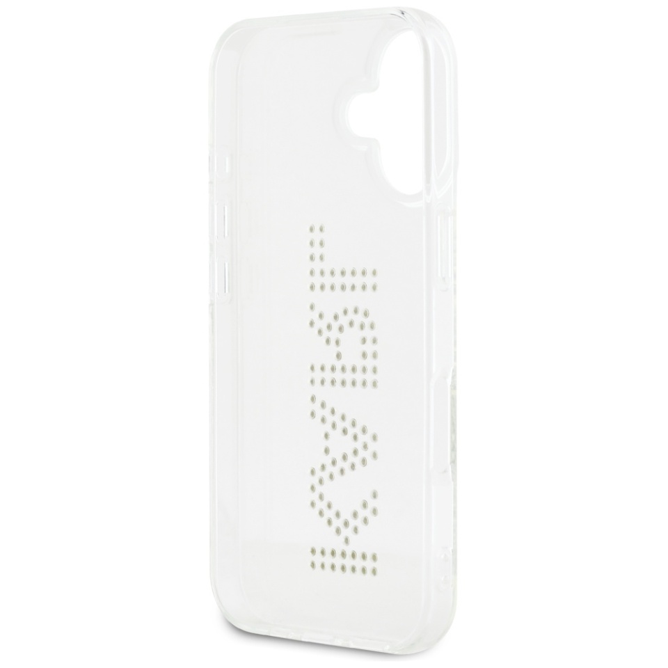 Husa pentru iPhone 16 IML Rhinestones, Karl Lagerfeld - Transparenta - 3 | YEO