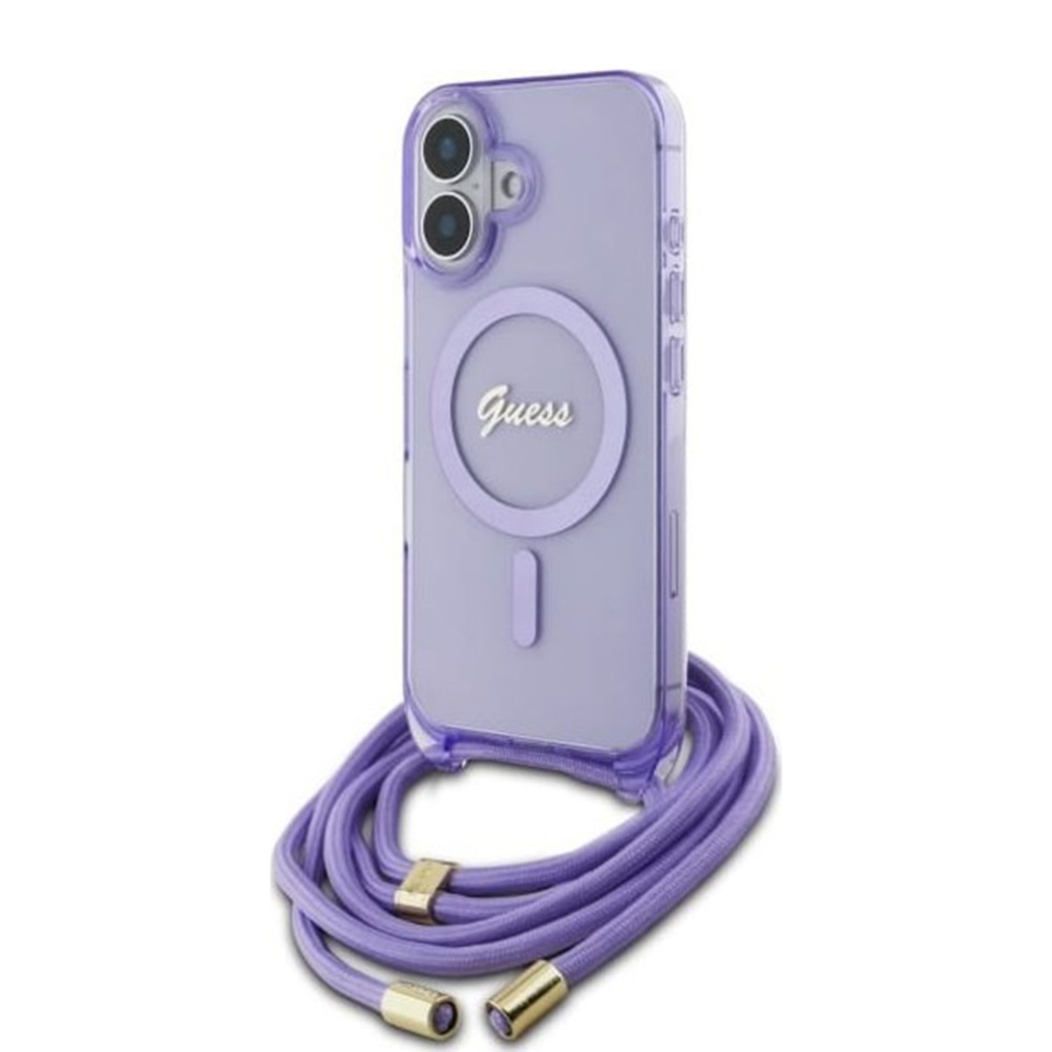 Husa pentru iPhone 16, Karl Lagerfeld, IML Crossbody MagSafe, Purple