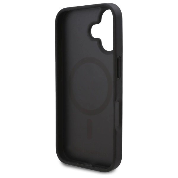 Husa pentru iPhone 16 Leather MagSafe, Karl Lagerfeld - Negru - 1 | YEO