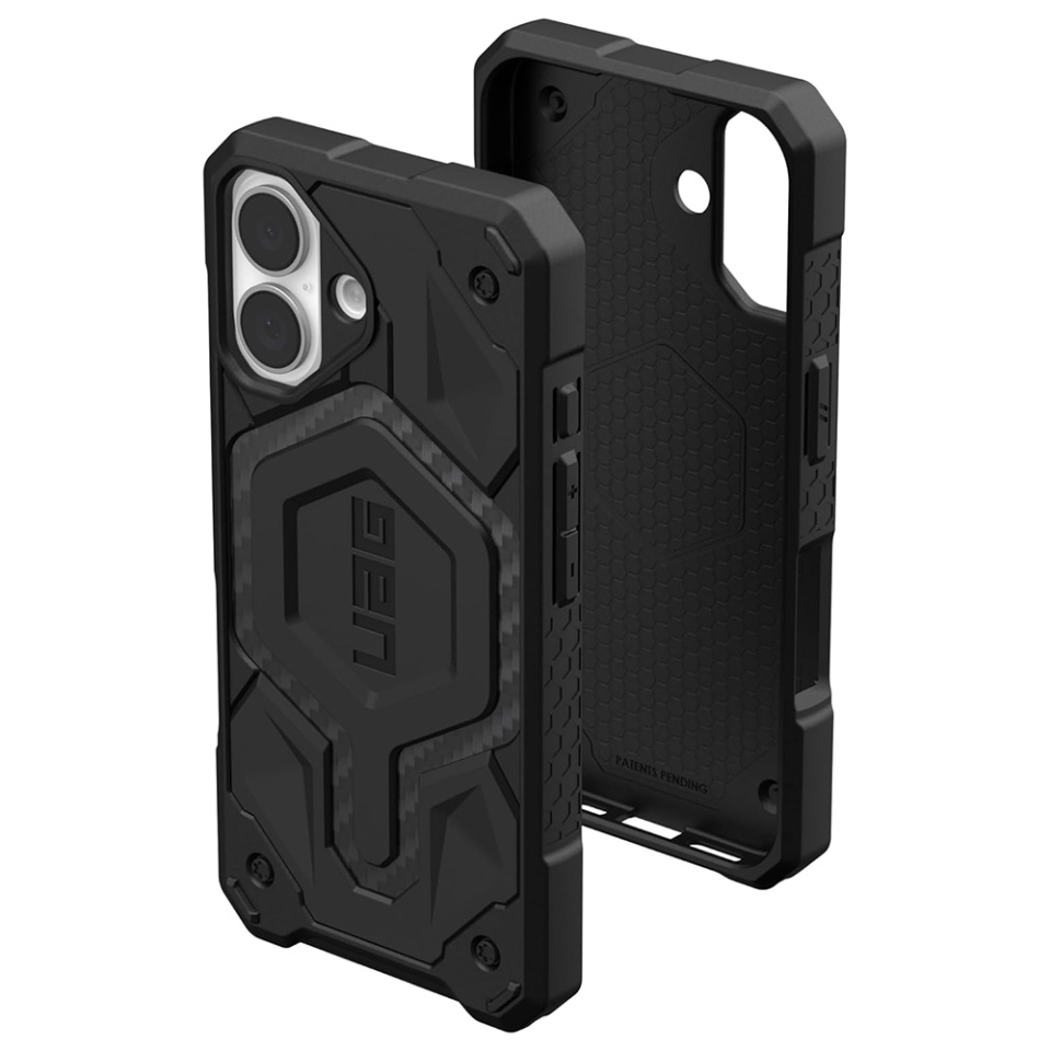 Husa pentru iPhone 16, Monarch Pro MagSafe, UAG - Carbon Fiber