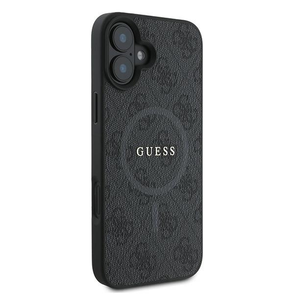 Husa pentru iPhone 16 Plus, 4G Ring Classic Logo MagSafe, Guess, Negru - 3 | YEO