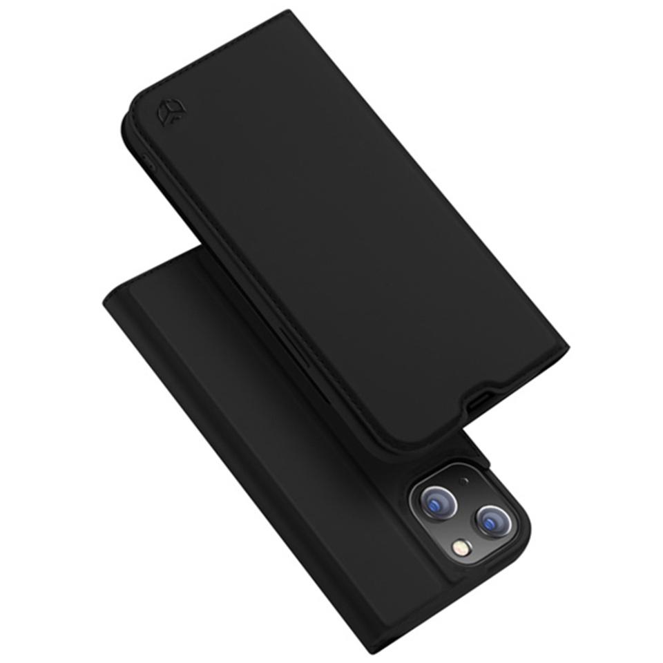 Husa pentru iPhone 16 Plus tip Carte cu portofel interior, SKYDDAR Prestige - Negru