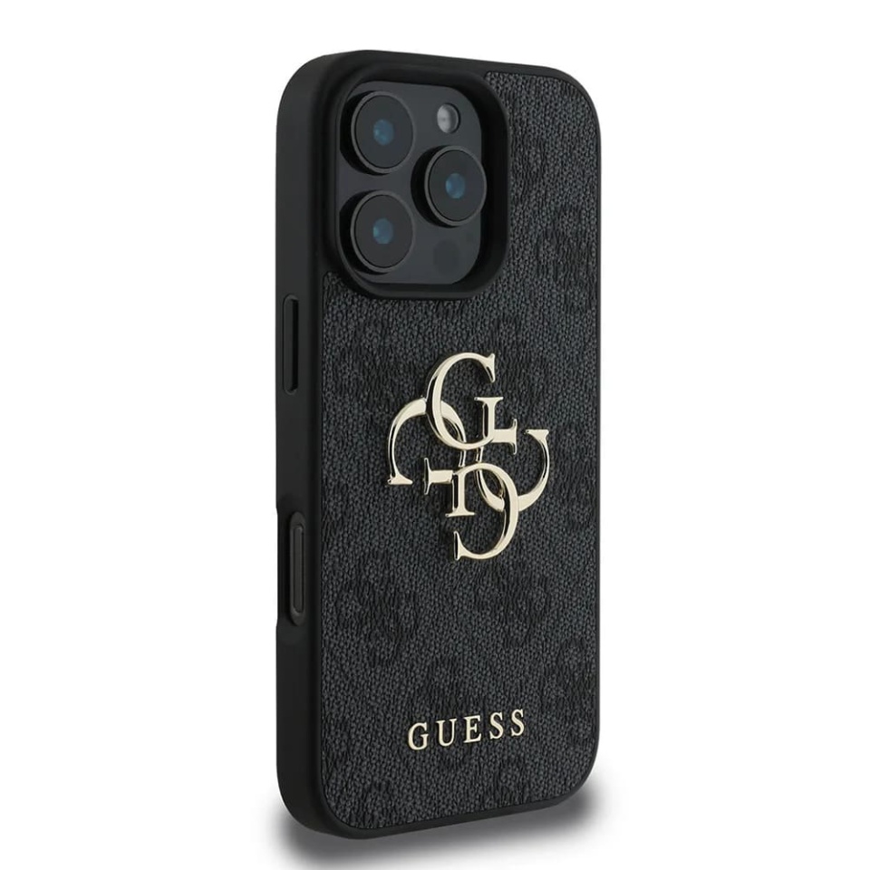 Husa pentru iPhone 16 Pro, Guess Hardcase 4G Big Logo, Protectie Slim, Compatibila, Negru - 3 | YEO