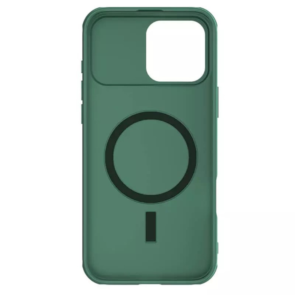 Husa pentru iPhone 16 Pro Max cu inel magnetic si protectie camera Nillkin CamShield - Verde - 1 | YEO
