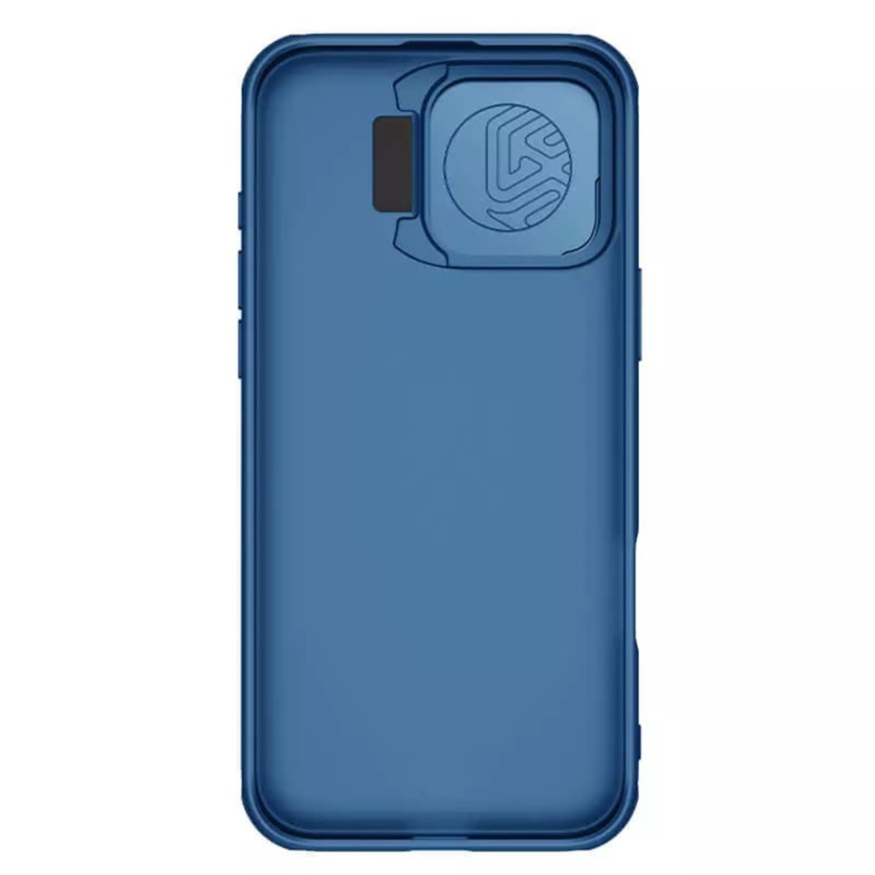 Husa pentru iPhone 16 Pro Max cu inel magnetic si protectie camera Nillkin CamShield - Albastru - 3 | YEO