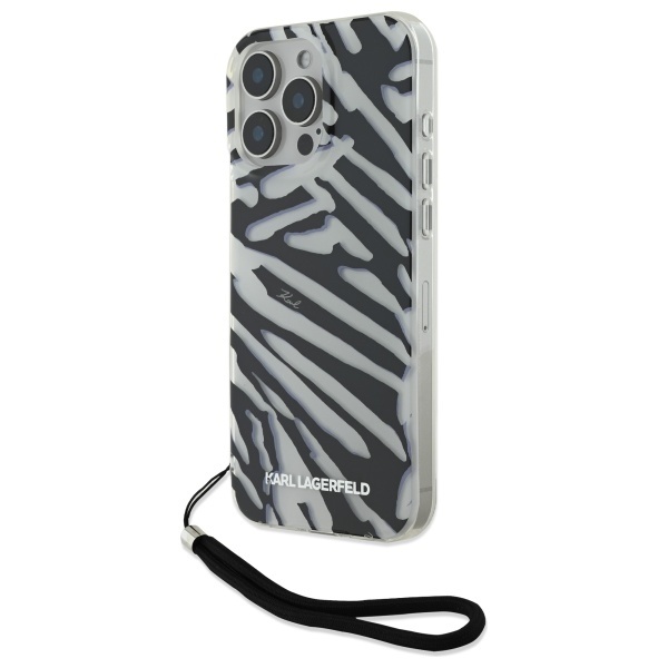 Husa pentru iPhone 16 Pro Max IML Luxury, Karl Lagerfeld - Negru