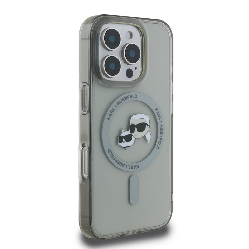 Husa pentru iPhone 16 Pro Max, Karl Lagerfeld, IML MagSafe, Negru - 2 | YEO