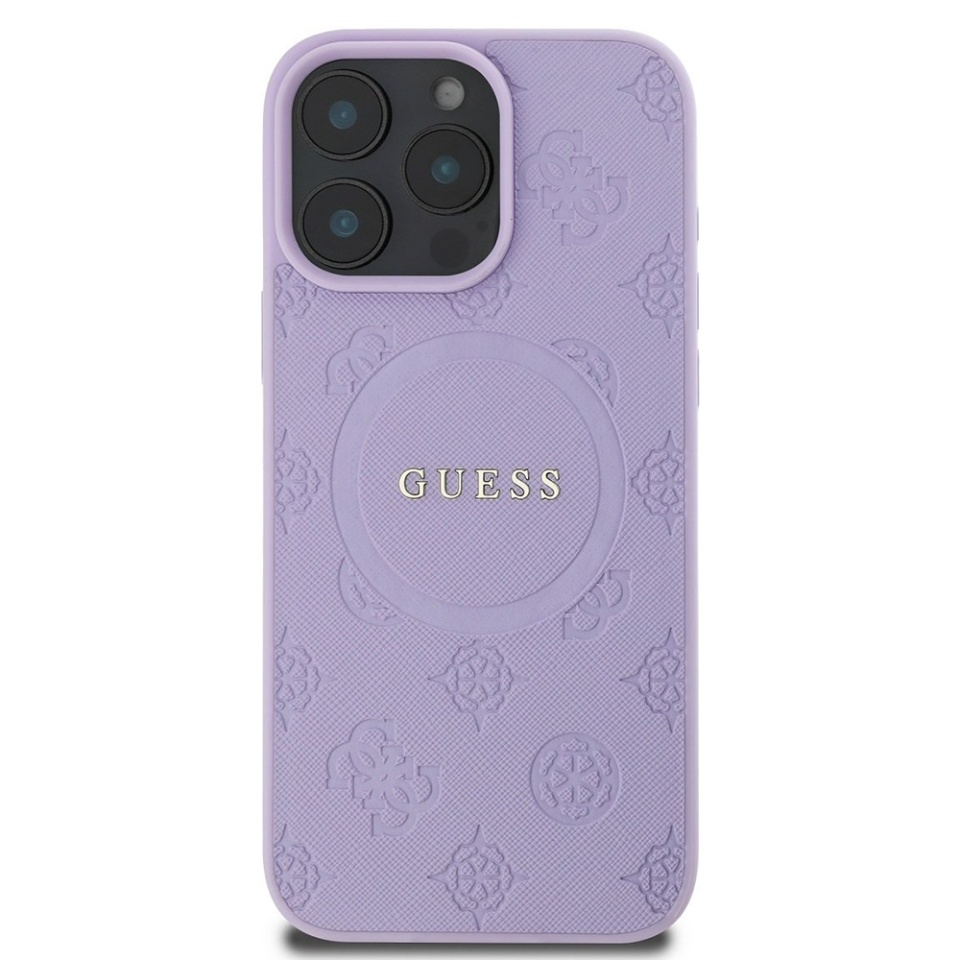 Husa pentru iPhone 16 Pro Max Saffiano MagSafe, Guess - Mov - 1 | YEO
